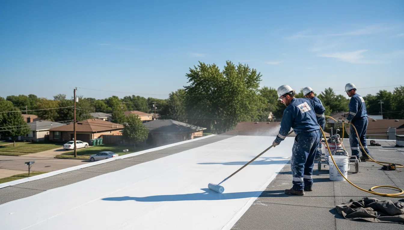 Commercial roof coating in Oak Ridge, PA near me
